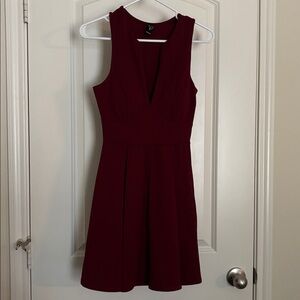 Maroon/crimson party dress